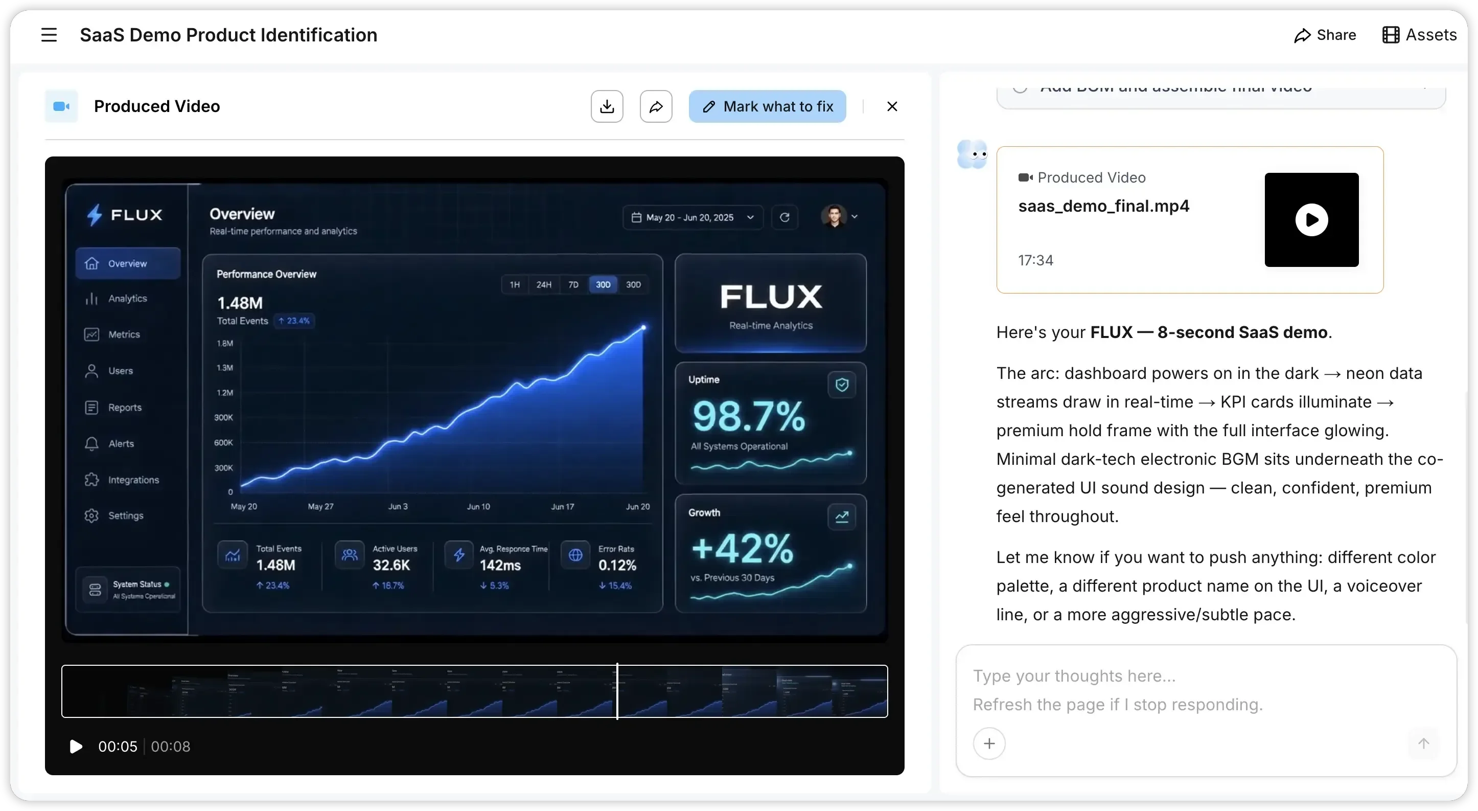 Pexo AI generated SaaS product demo video